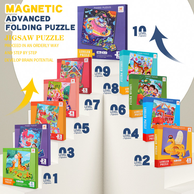 Kids Magnetic Wooden Puzzle Ca - Kids Educational Game 3 avaliação e preço