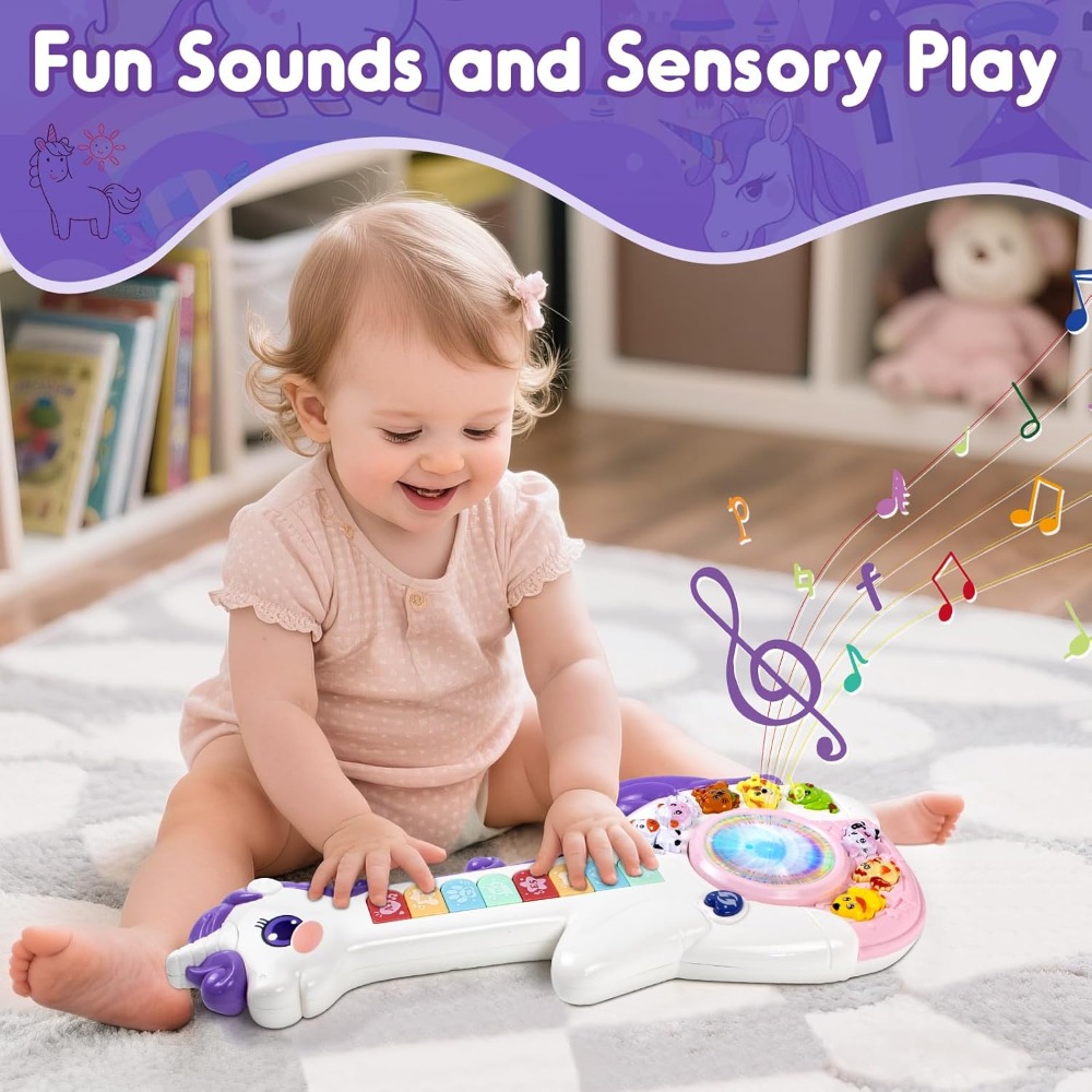 Baby Musical Unicorn Toys Educ - Kids First Education avaliação e preço