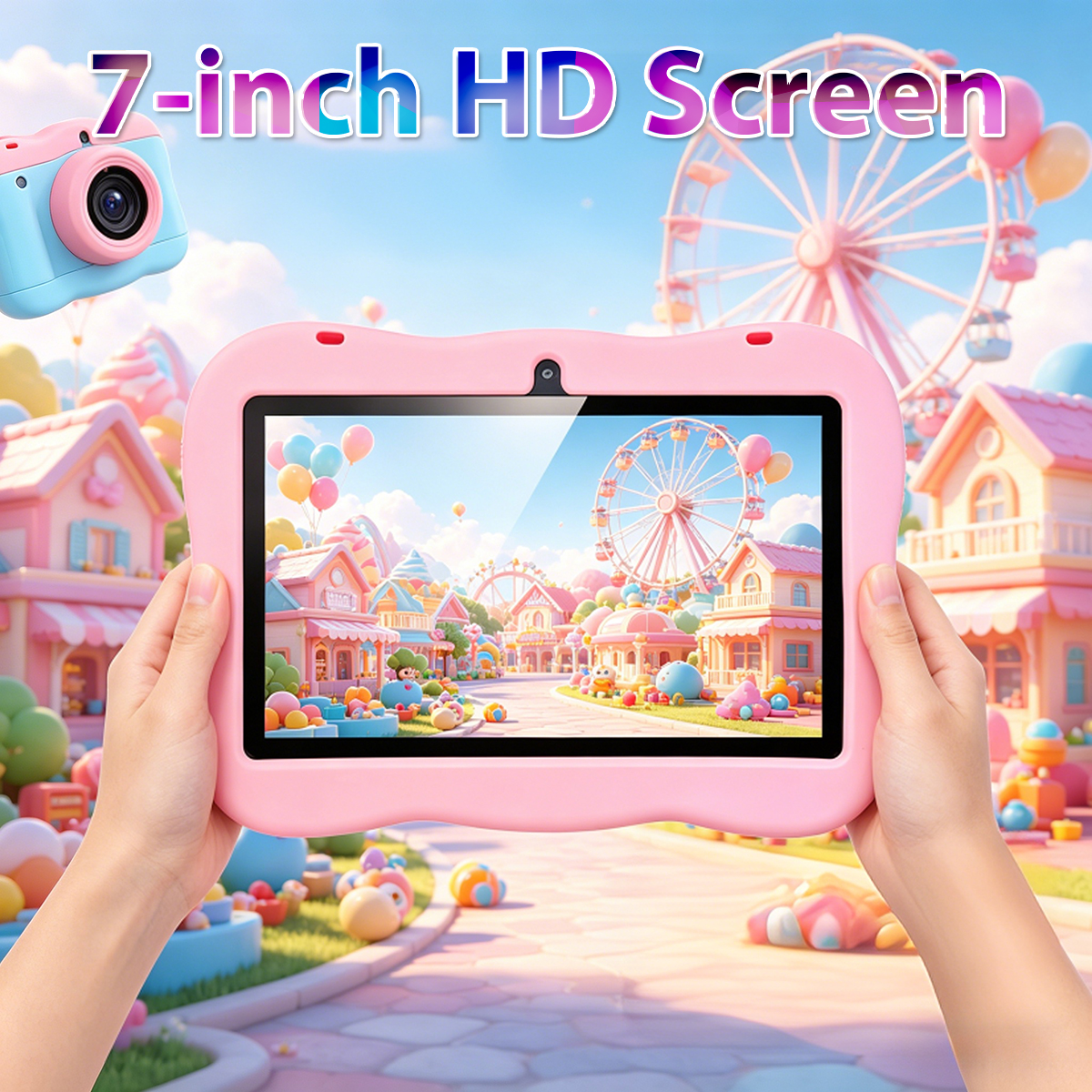 2026 New 7 Inch Cartoon Patter - Kids Education Tablet avaliação e preço