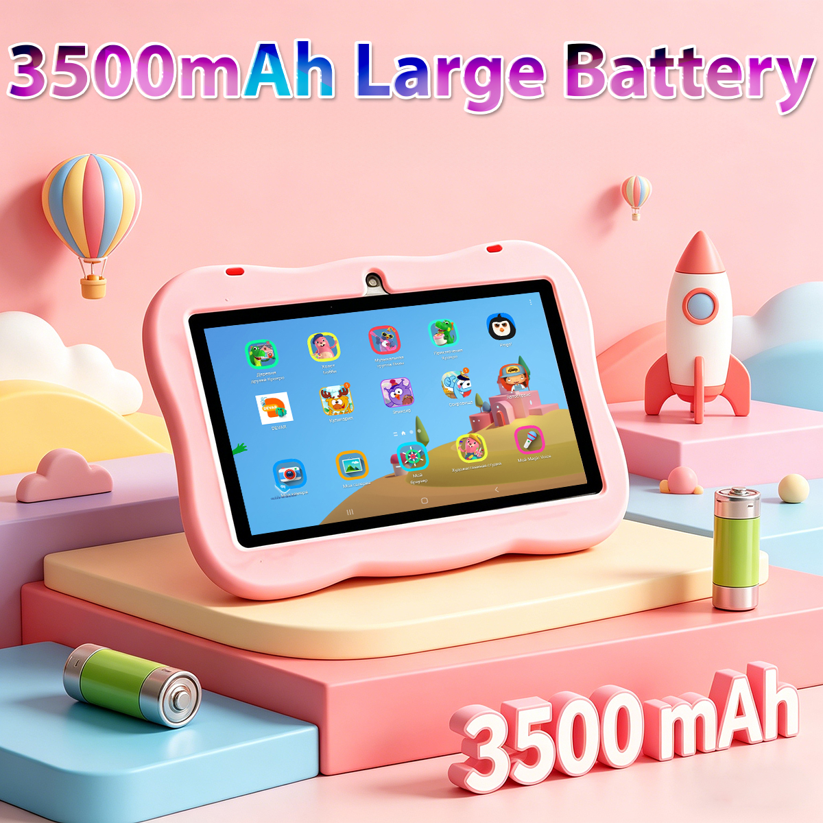 2026 New 7 Inch Cartoon Patter - Kids Education Tablet avaliação e preço