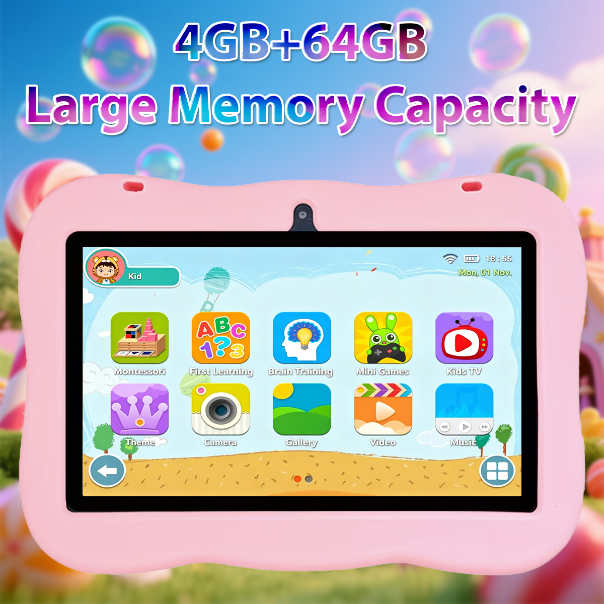 2026 New 7 Inch Cartoon Patter - Kids Education Tablet avaliação e preço
