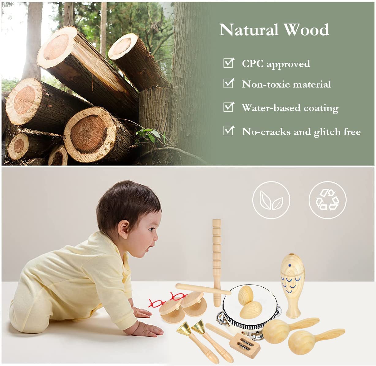 Colorful Wooden Worm Puzzles K - Kids Educational Game 3 avaliação e preço
