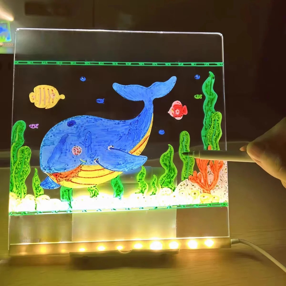 Magic Glow Kids Drawing Board: - Kids Education Tablet avaliação e preço