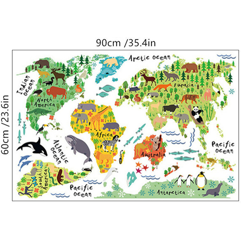 Cartoon Animal Territory Map V - Puzzle Map World avaliação e preço