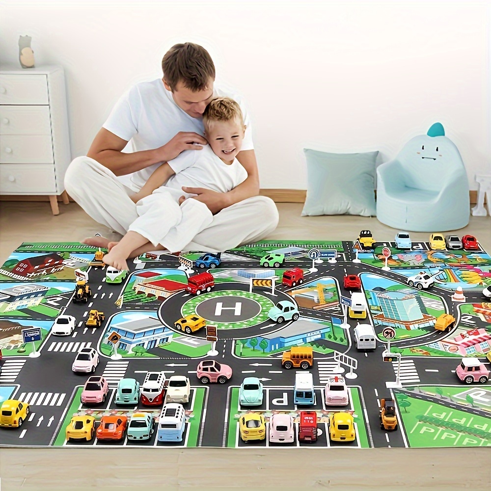 1pc, City Traffic Play Mat, La - Free Educational Games For Kids avaliação e preço