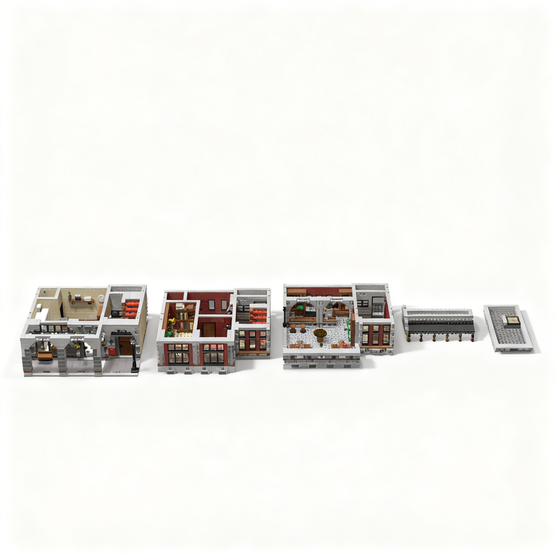 3517pcs MOC City Downtown Stor - Kids Education Store avaliação e preço