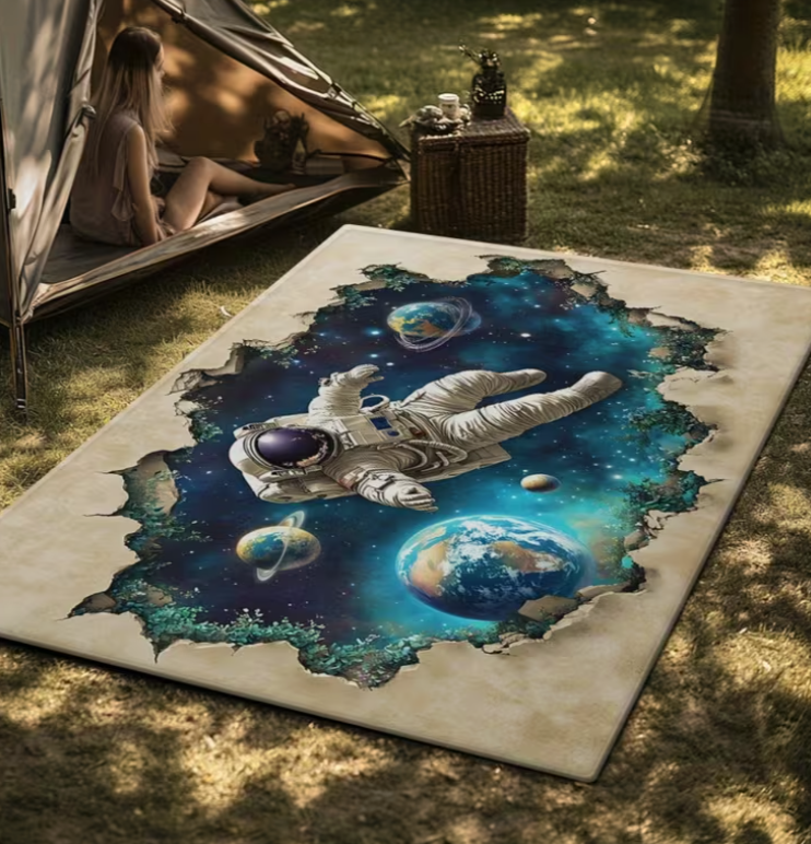 Space Adventure Rug  Kids Rug  - Kids Education Room avaliação e preço