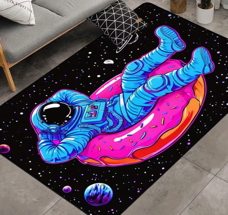 Space Adventure Rug  Kids Rug  - Kids Education Room avaliação e preço