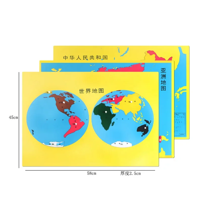 -Children's educational teachi - Puzzle Map World avaliação e preço