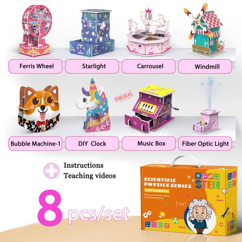 8in1 STEM Projects Activity Cr - Kids Education Courses avaliação e preço