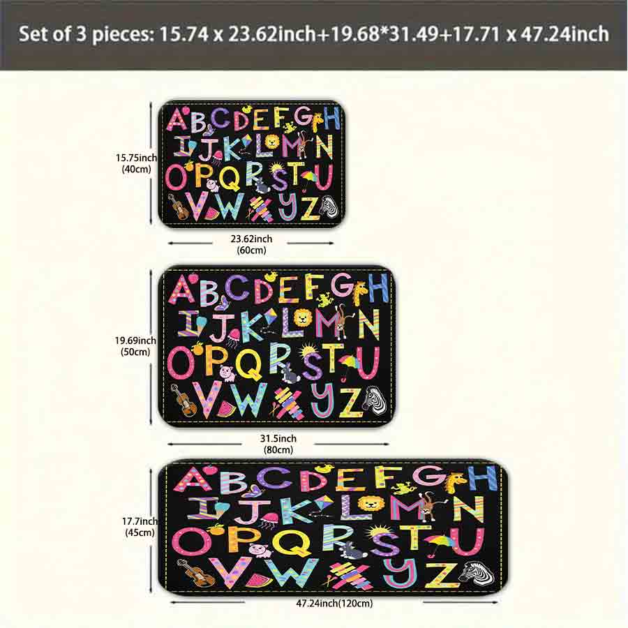1/2/3Pcs Flannel Kitchen Mat—A - Kids Education Room avaliação e preço