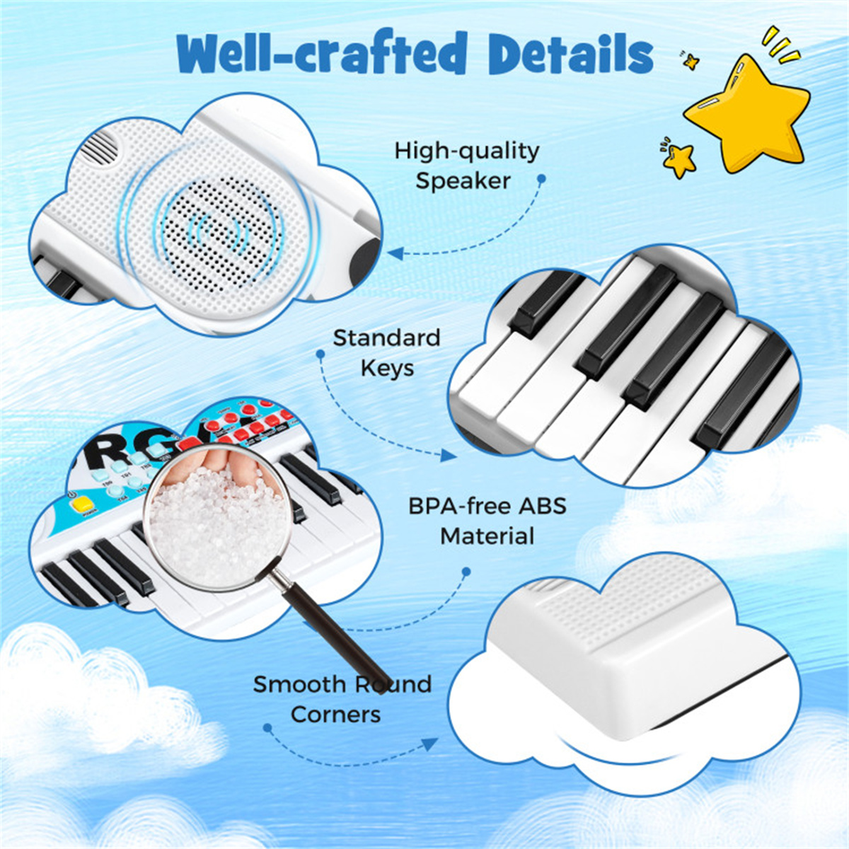 49 Keys Kids Electronic Keyboa - Kids Education Music avaliação e preço
