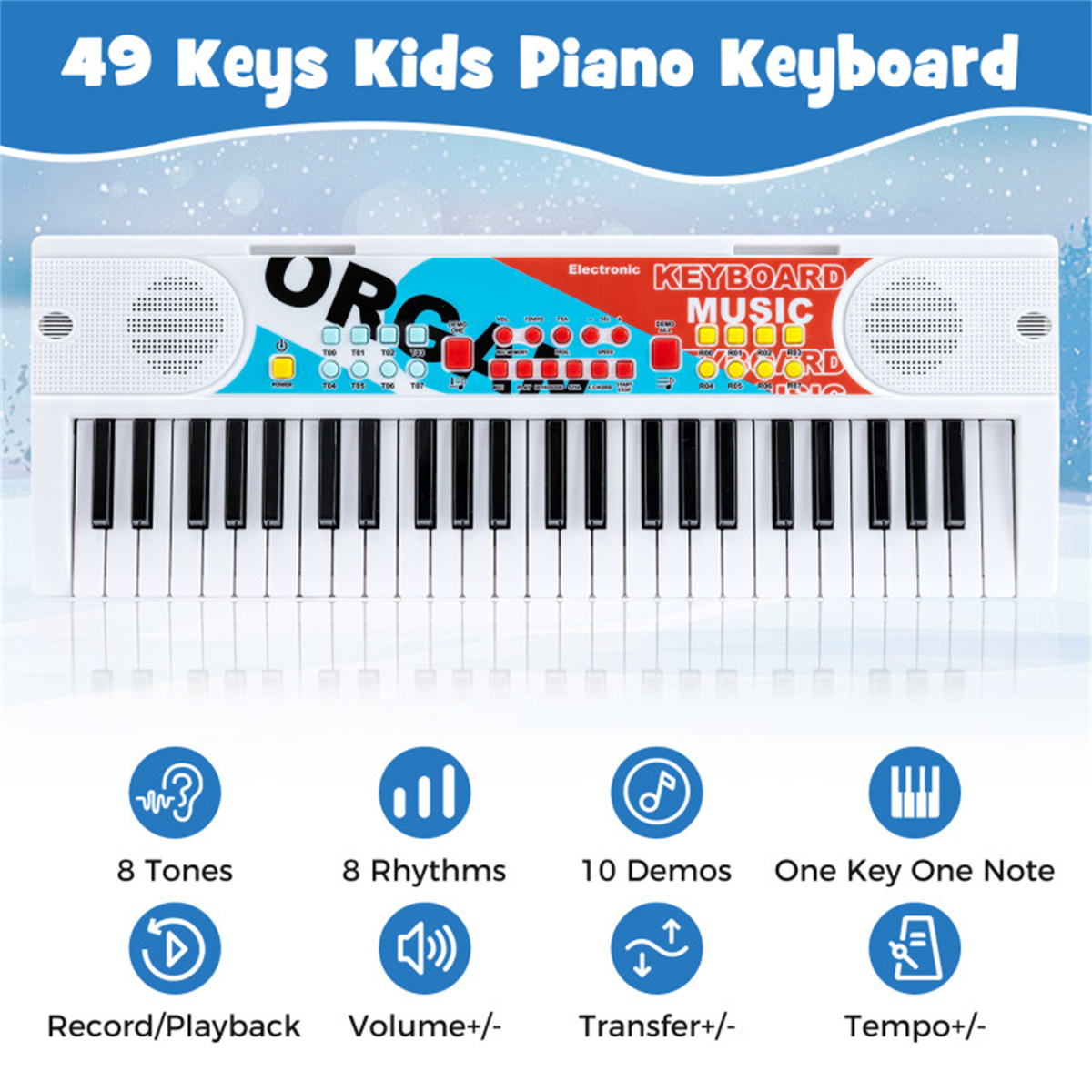 49 Keys Kids Electronic Keyboa - Kids Education Music avaliação e preço