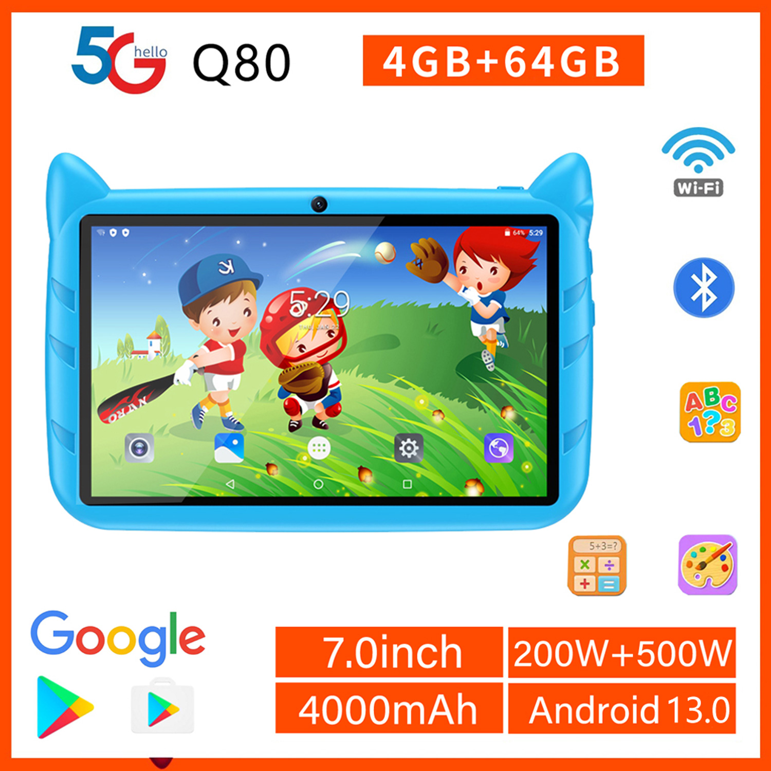 New 7 Inch Global Version 5G W - Kids Education Tablet avaliação e preço