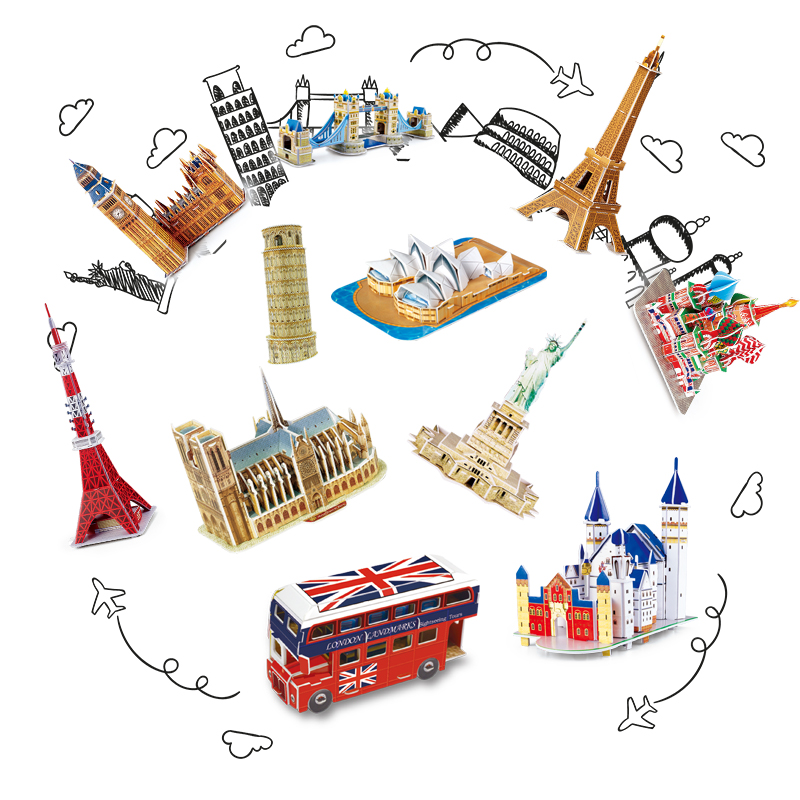 40 Style World Famous Architec - Puzzle Map World avaliação e preço
