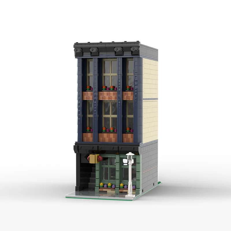 1696pcs MOC Hat Store Modulare - Kids Education Store avaliação e preço
