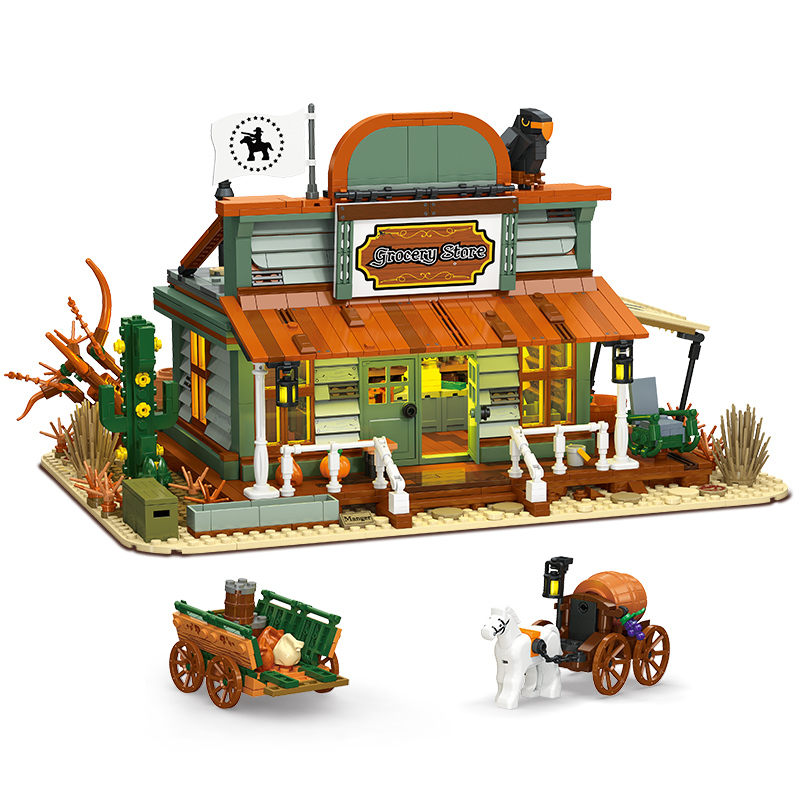 1827PCS General Store MOC Buil - Kids Education Store avaliação e preço