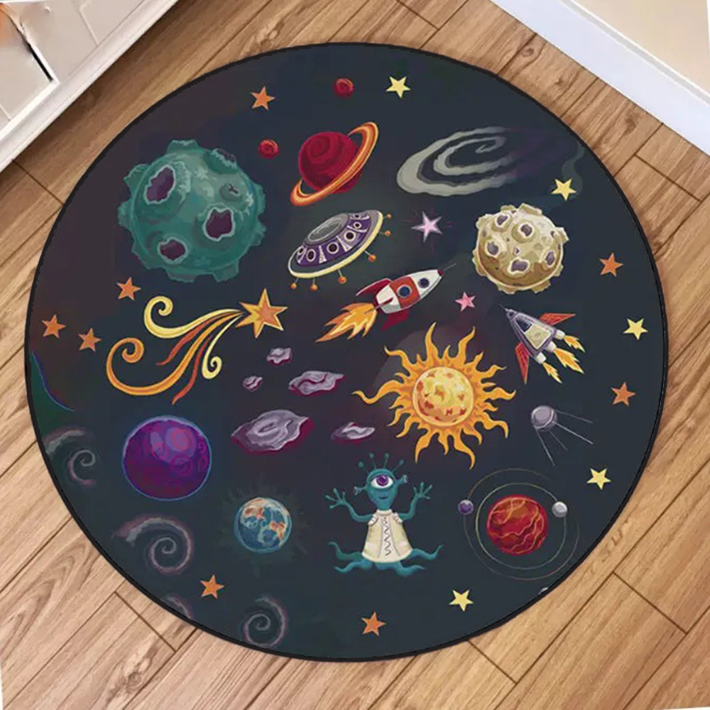 Kids Space Round Rug Collectio - Kids Education Room avaliação e preço