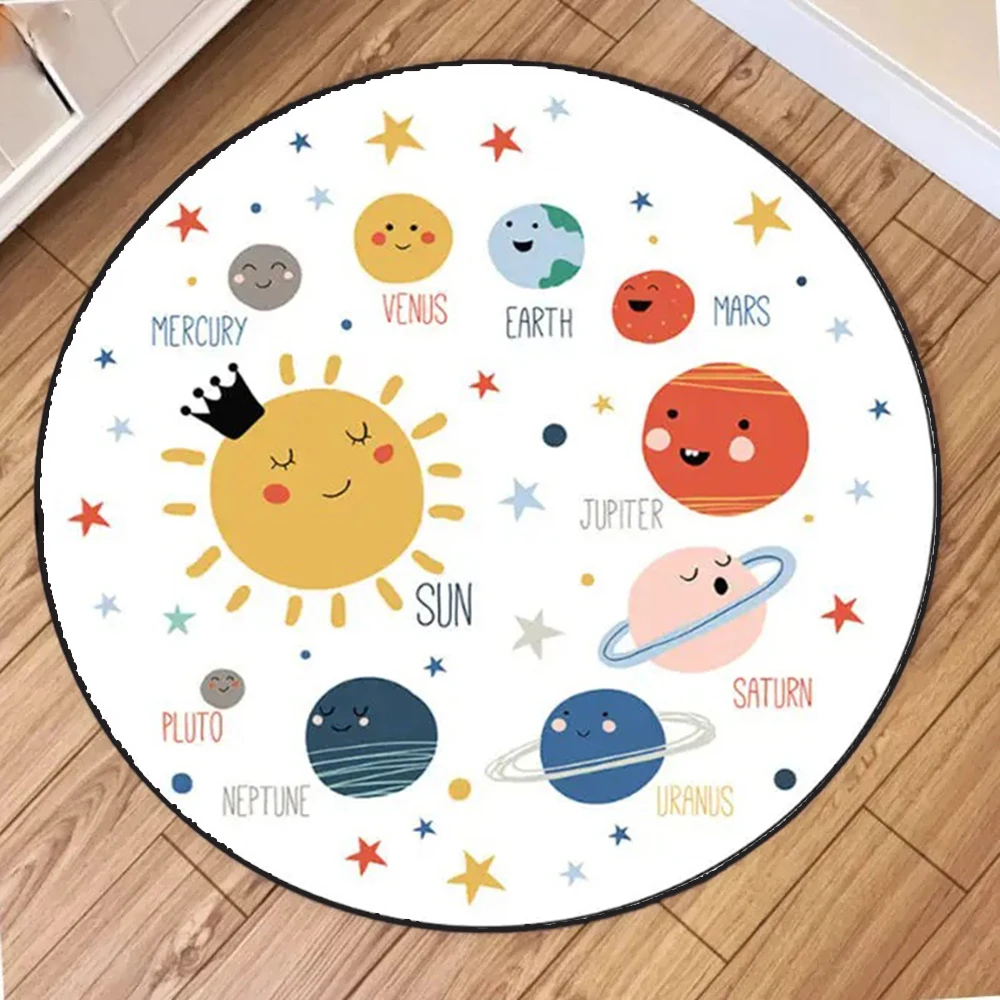 Kids Space Round Rug Collectio - Kids Education Room avaliação e preço