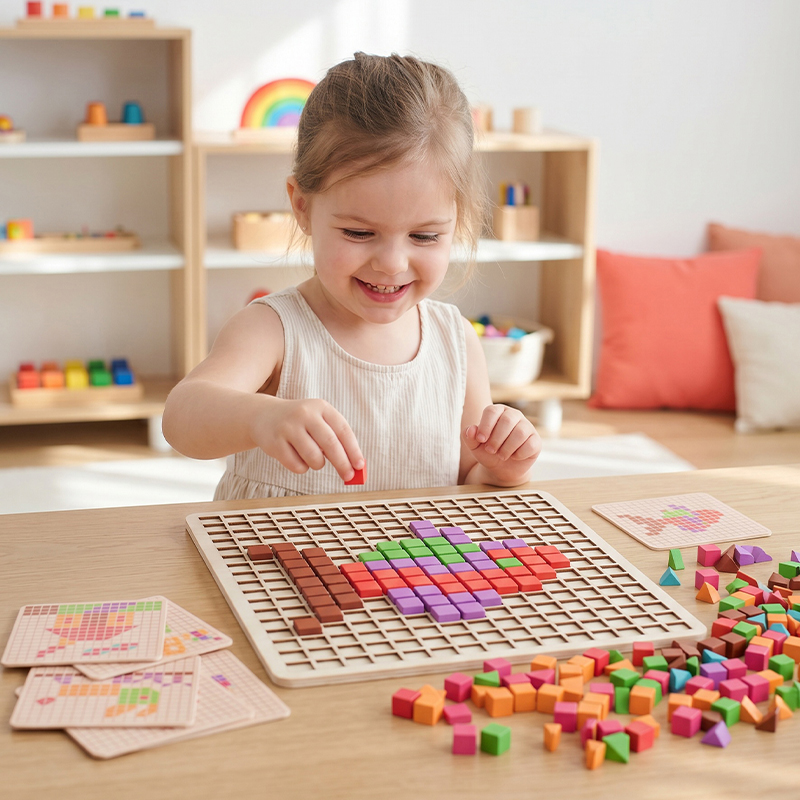 Wooden Logical Cube Puzzle - M - Kids Educational Game 3 avaliação e preço