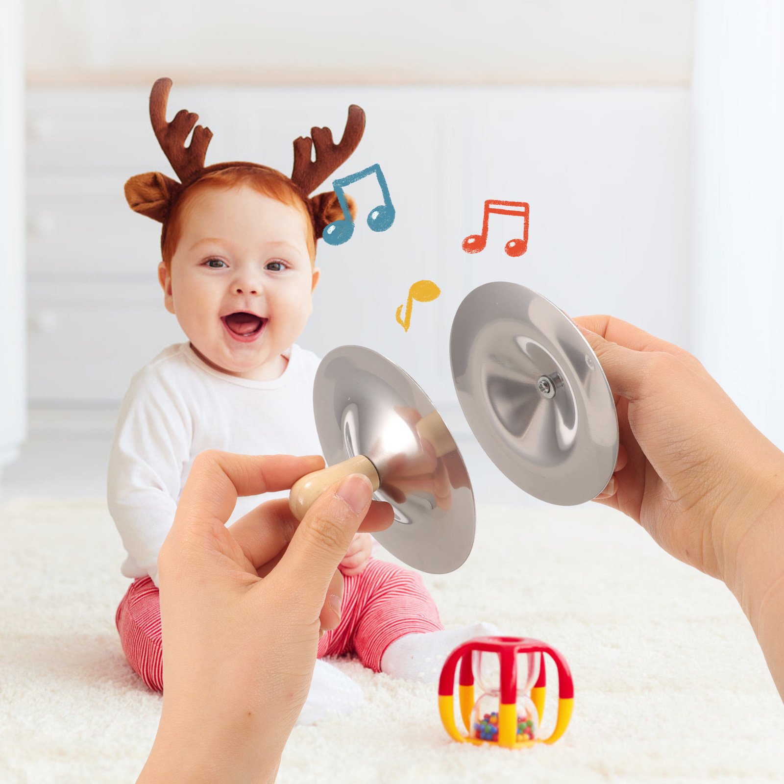 2Pcs Small Finger Cymbals Kids - Kids Education Music avaliação e preço