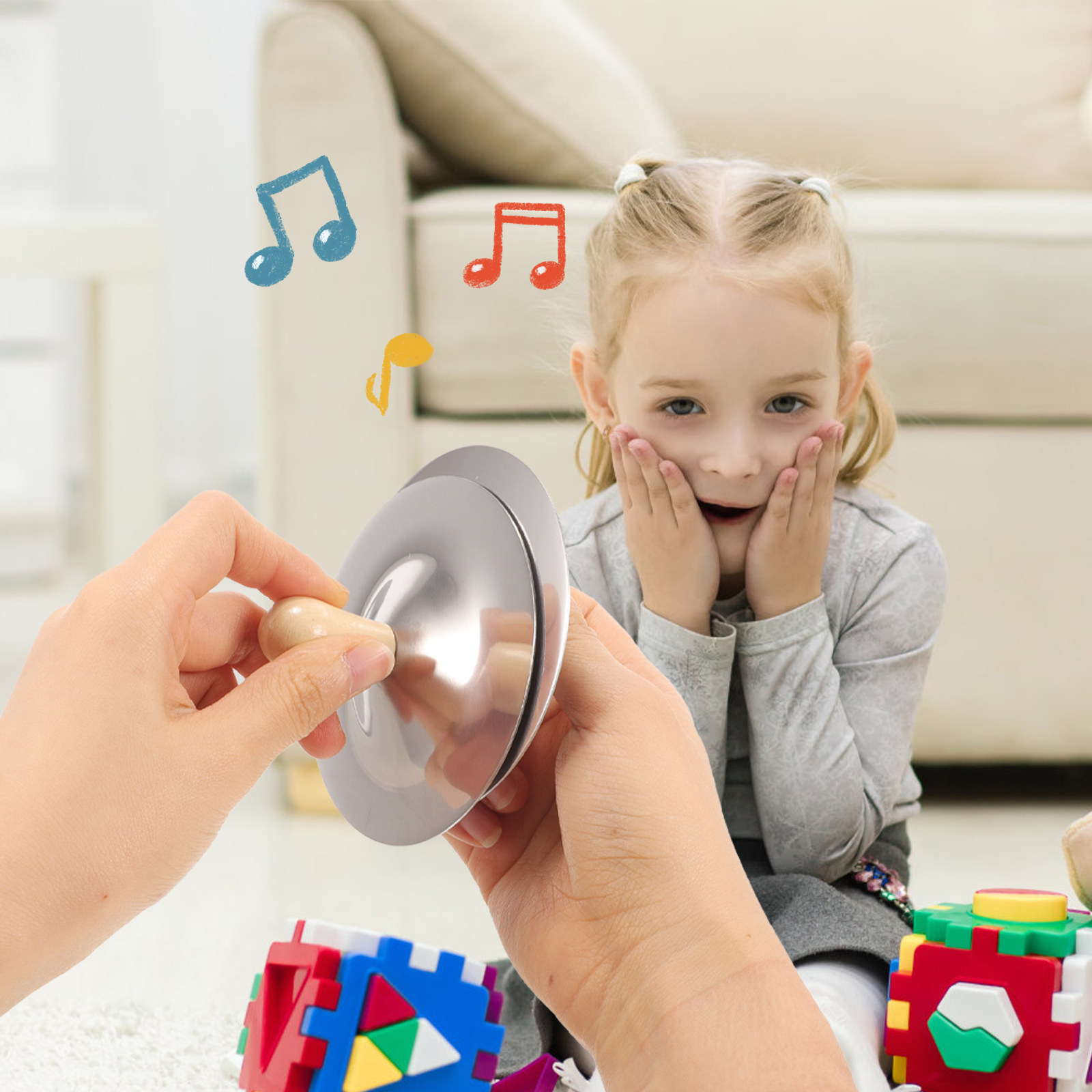 2Pcs Small Finger Cymbals Kids - Kids Education Music avaliação e preço